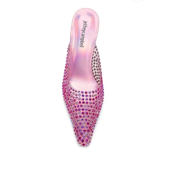 Jeffrey Campbell Romantiq Pump in Pink Iridescent Clear - Picture 3 of 5